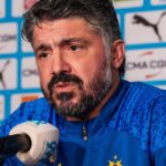 Treinador Gennaro Gattuso em entrevista no Olympique de Marselha