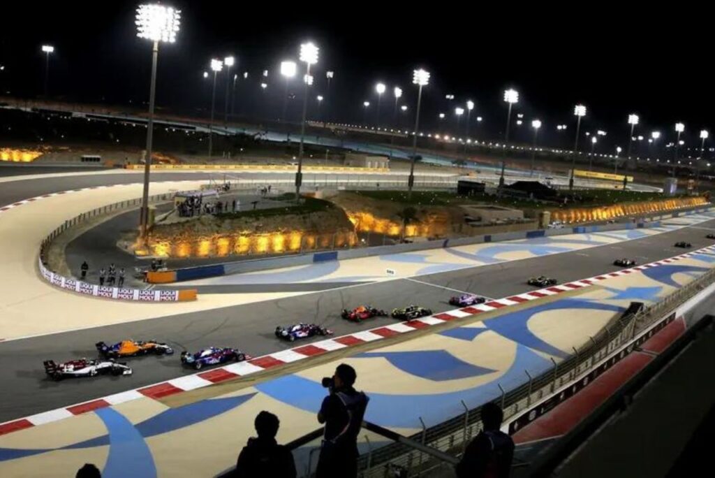 Circuito do Bahrein no Mundial de Fórmula 1 de 2019 (Foto: Andrej Isakovic/AFP)
