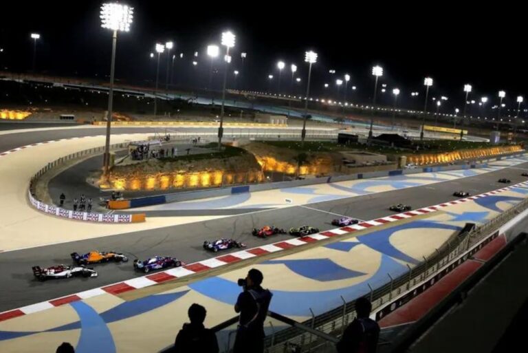 <p>Circuito do Bahrein no Mundial de Fórmula 1 de 2019 (Foto: Andrej Isakovic/AFP)</p>
