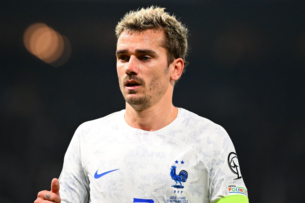 Meia-atacante Antoine Griezmann em jogo da Seleção Francesa em 2023
