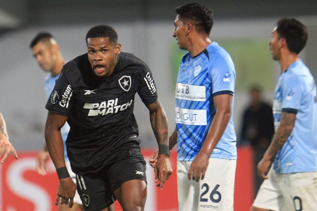 Júnior Santos marcou o gol do Botafogo. Foto: Vitor Silva/Botafogo