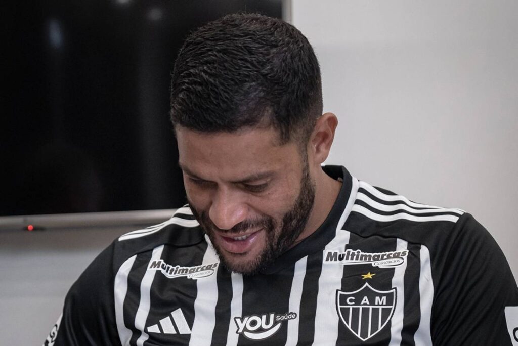 Hulk pode completar ao todo cinco temporadas pelo Atlético-MG. Foto: Pedro Souza/Atletico
