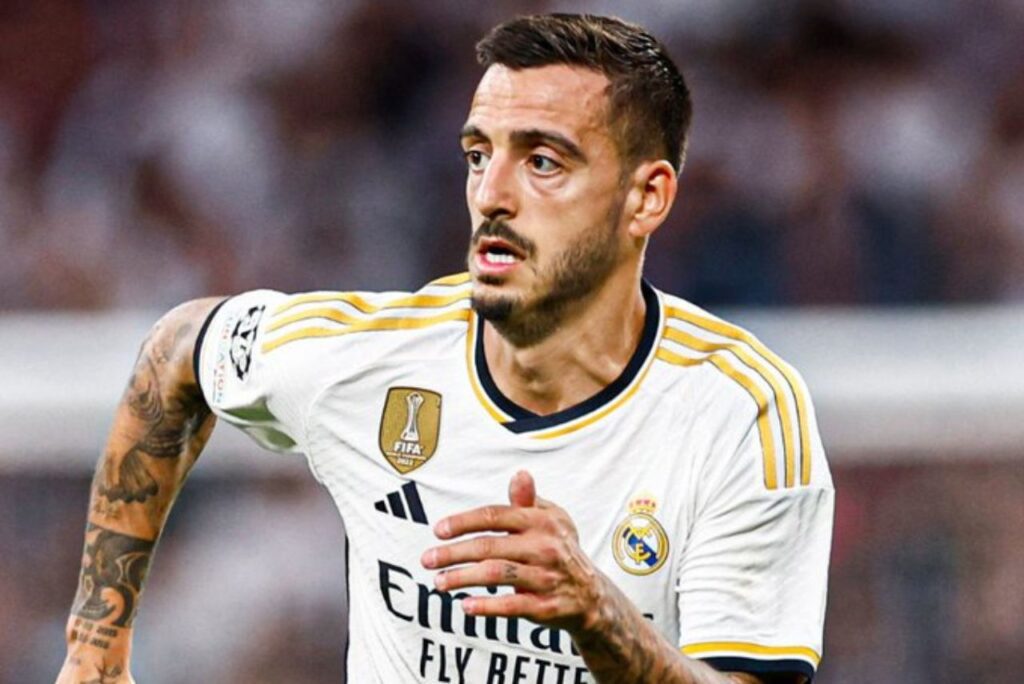 Atacante Joselu em jogo do Real Madrid em 2023