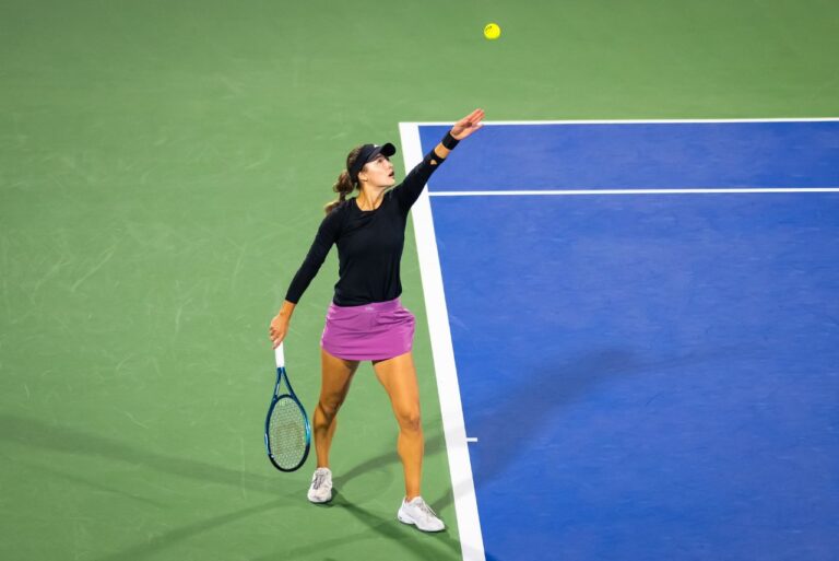 <p>Anna Kalinskaya garantiu vaga na final do WTA 1000 de Dubai (Foto: X/Reprodução)</p>
