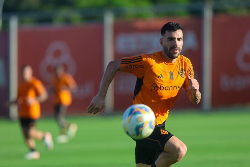 Bruno Henrique não fala em favoritismo do Internacional. Foto: Ricardo Duarte/Internacional