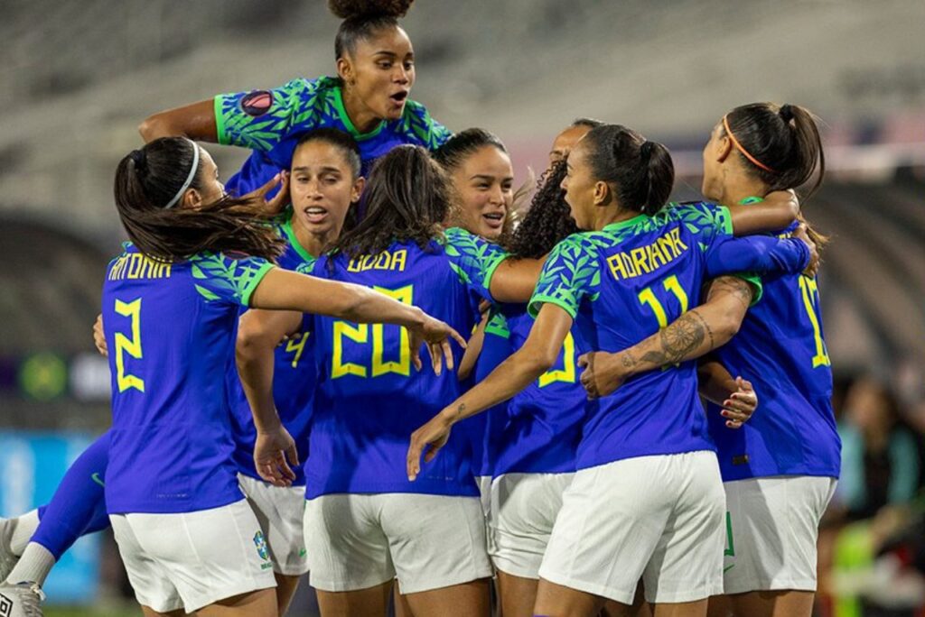 Seleção Brasileira Feminina garantiu vaga com uma rodada de antecedência (Foto; Leandro Lopes/CBF)