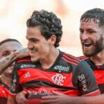 Pedro foi autor do primeiro na vitória do Flamengo sobre o Fluminense (Foto: X/Reprodução)