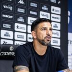 Emiliano Díaz em coletiva do Vasco