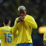 Anderson Talisca comemora gol pelo Al-Nassr contra o Al-Hazem no Campeonato Saudita em 2024