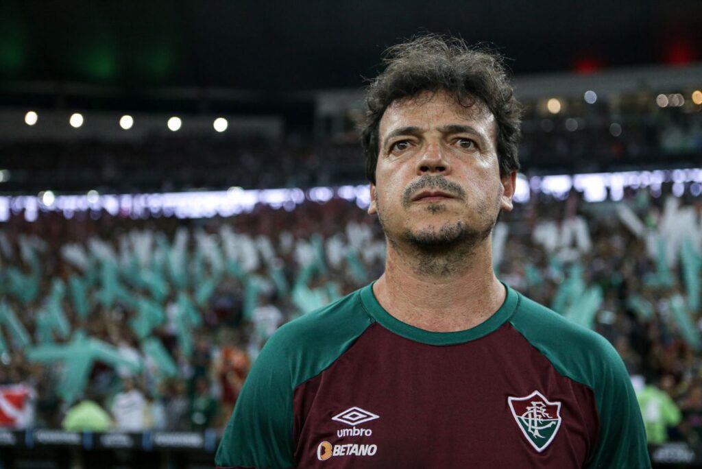 Fernando Diniz durante decisão do Fluminense