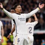 Bellingham comemora gol pelo Real Madrid