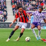 Lance do jogo Nice x Toulouse na Ligue 1 2023/24