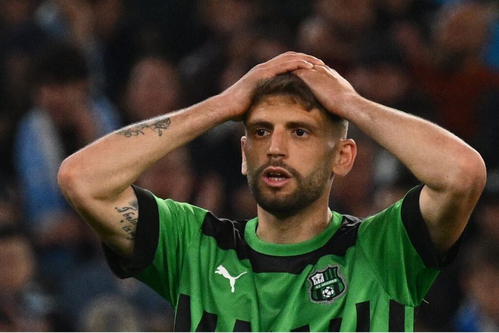 Sassuolo não informou tempo estimado para recuperação de Domenico Berardi (Foto: Vincenzo Pinto/AFP)