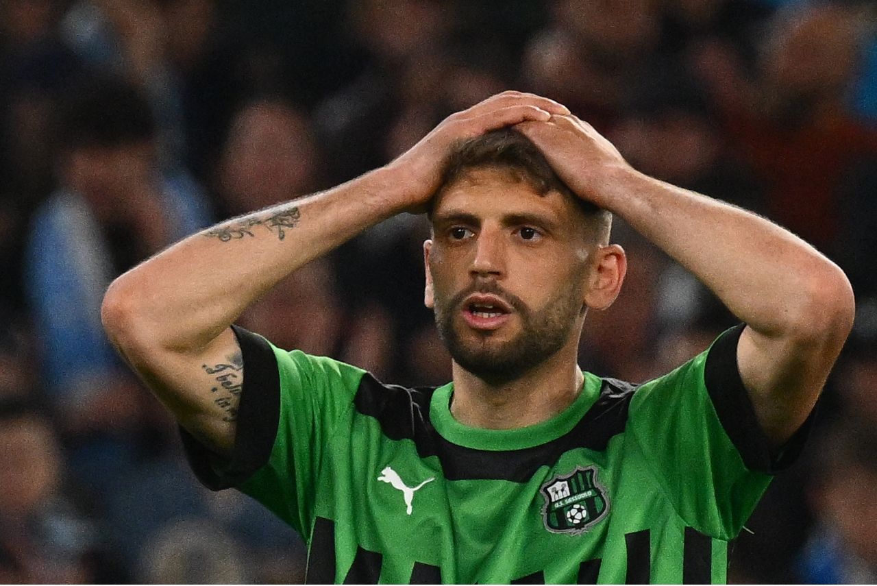 Sassuolo não informou tempo estimado para recuperação de Domenico Berardi (Foto: Vincenzo Pinto/AFP)