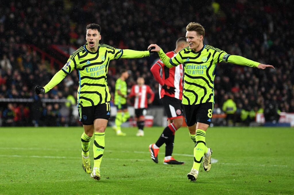 Gabriel Martinelli, marcou um dos gols da goleada do Arsenal. Foto: Reprodução/X