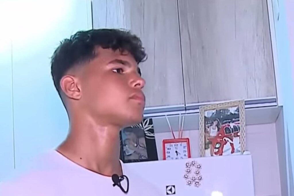Bruninho Samudio afirmou que não tem ódio do pai. Foto: Reprodução/Redetv