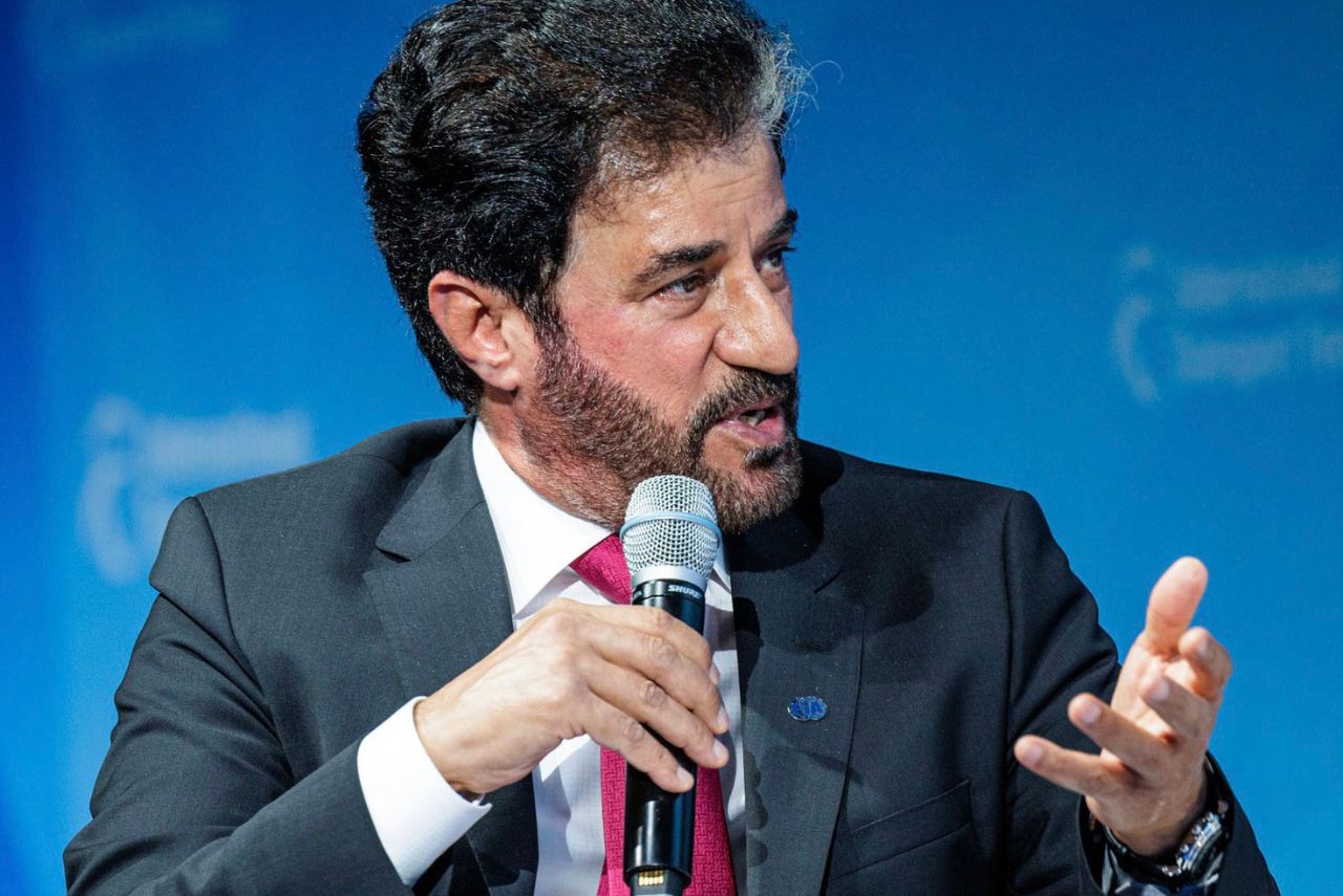 Mohammed Ben Sulayem, presidente da FIA em evento em 2022