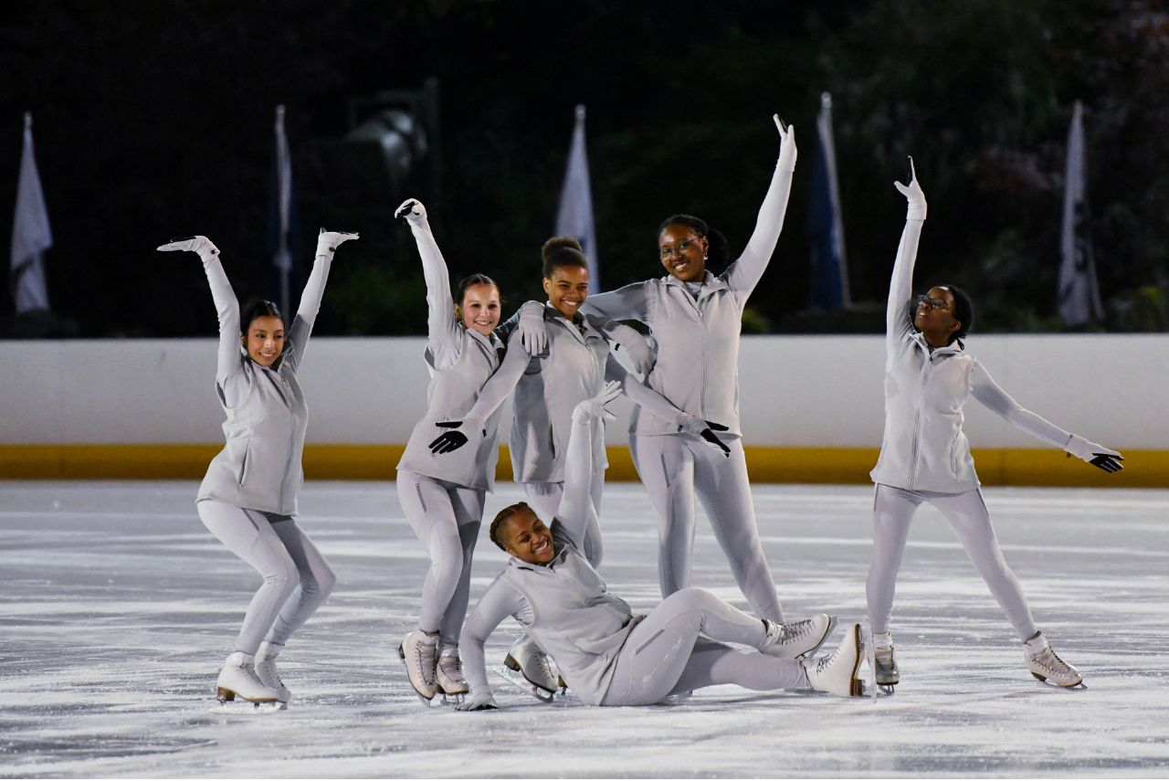 Integrantes da Patinação Artística no Harlem (Foto: Craig Barritt/Getty Images via AFP)