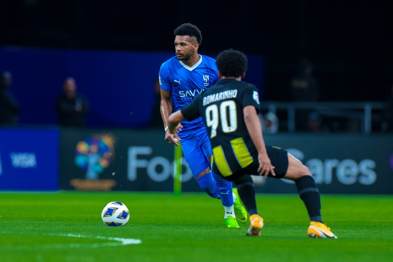 Lance do jogo Al-Hilal x Al-Ittihad na Champions League Asiática 2023/24