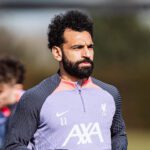 Salah em treino do Liverpool
