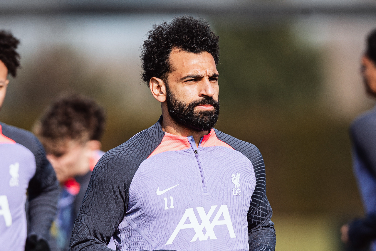 Salah em treino do Liverpool