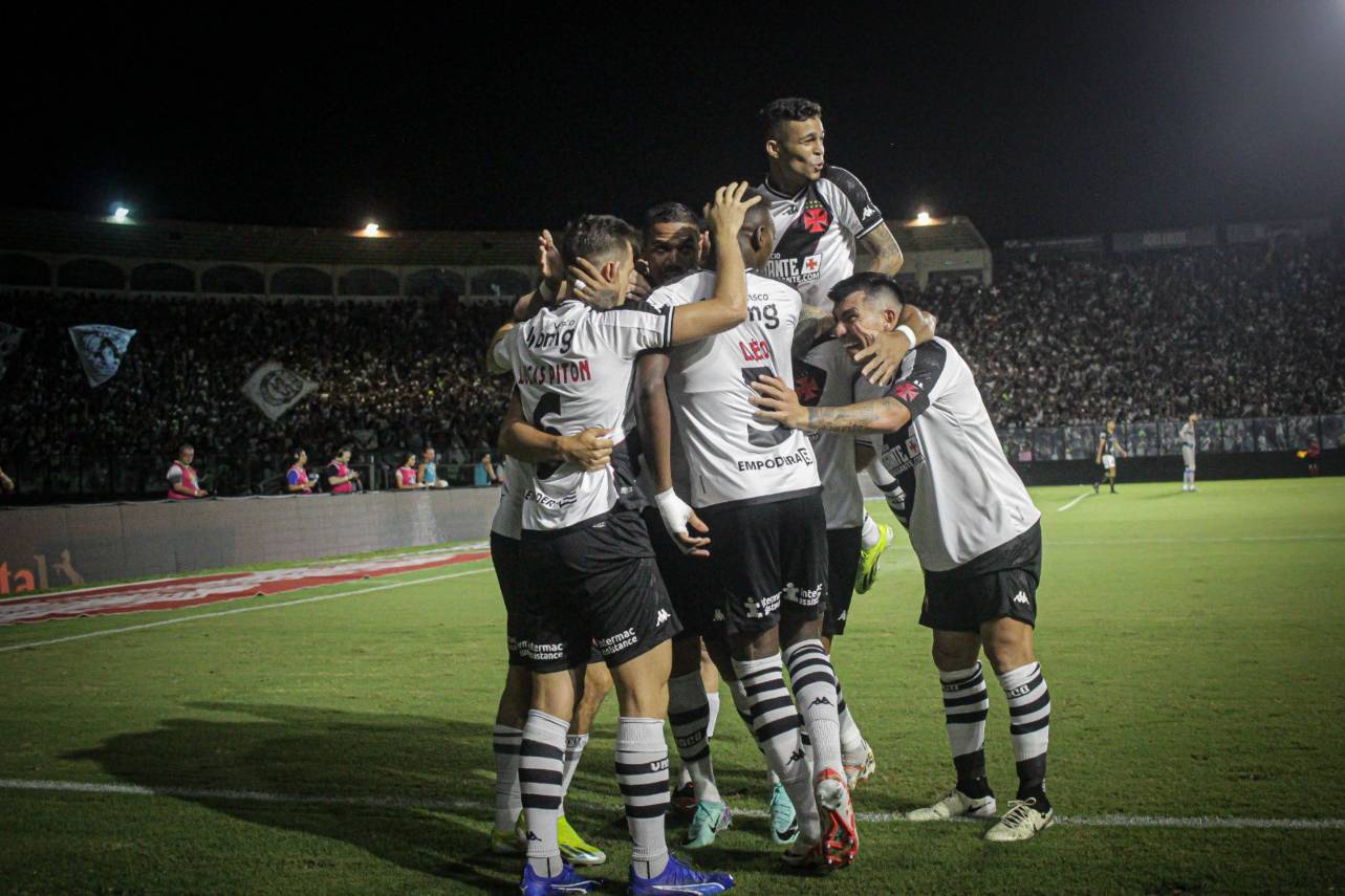 O Vasco apesar de ter saído na frente, sofreu e empatou o jogo já nos acréscimos. Foto: Leandro Amorim/Vasco