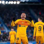 Jogador Vitor Roque pelo Barcelona