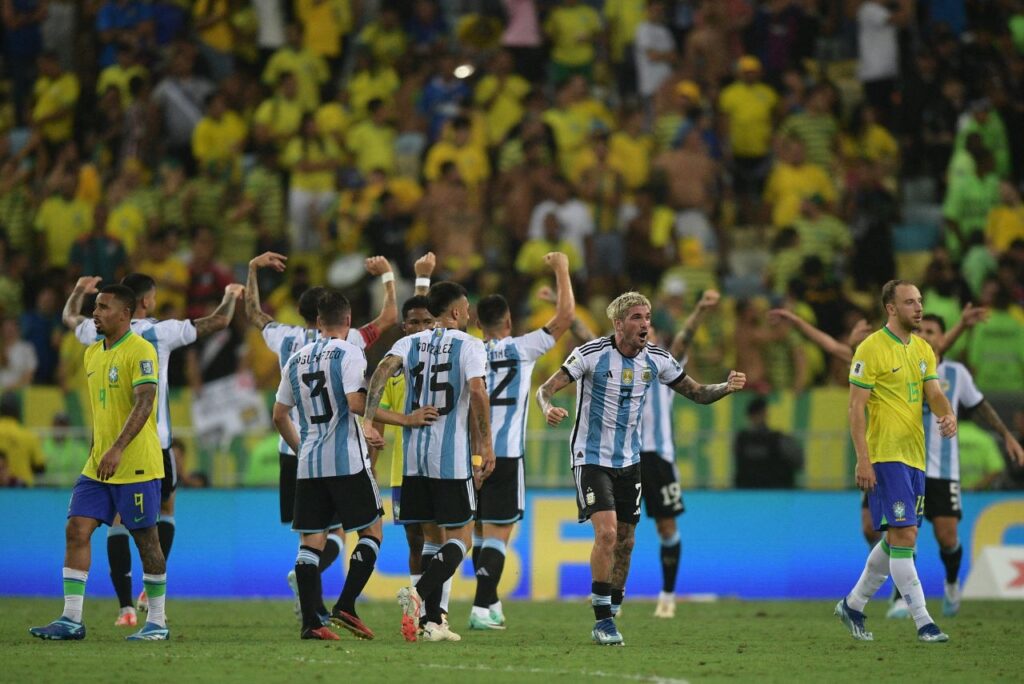 Argentina venceu o Brasil nas Eliminatórias em 2023.