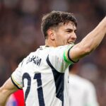 Brahim Díaz, do Real Madrid, comemorando gol em 2024