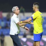 Luís Castro ao lado de Cristiano Ronaldo