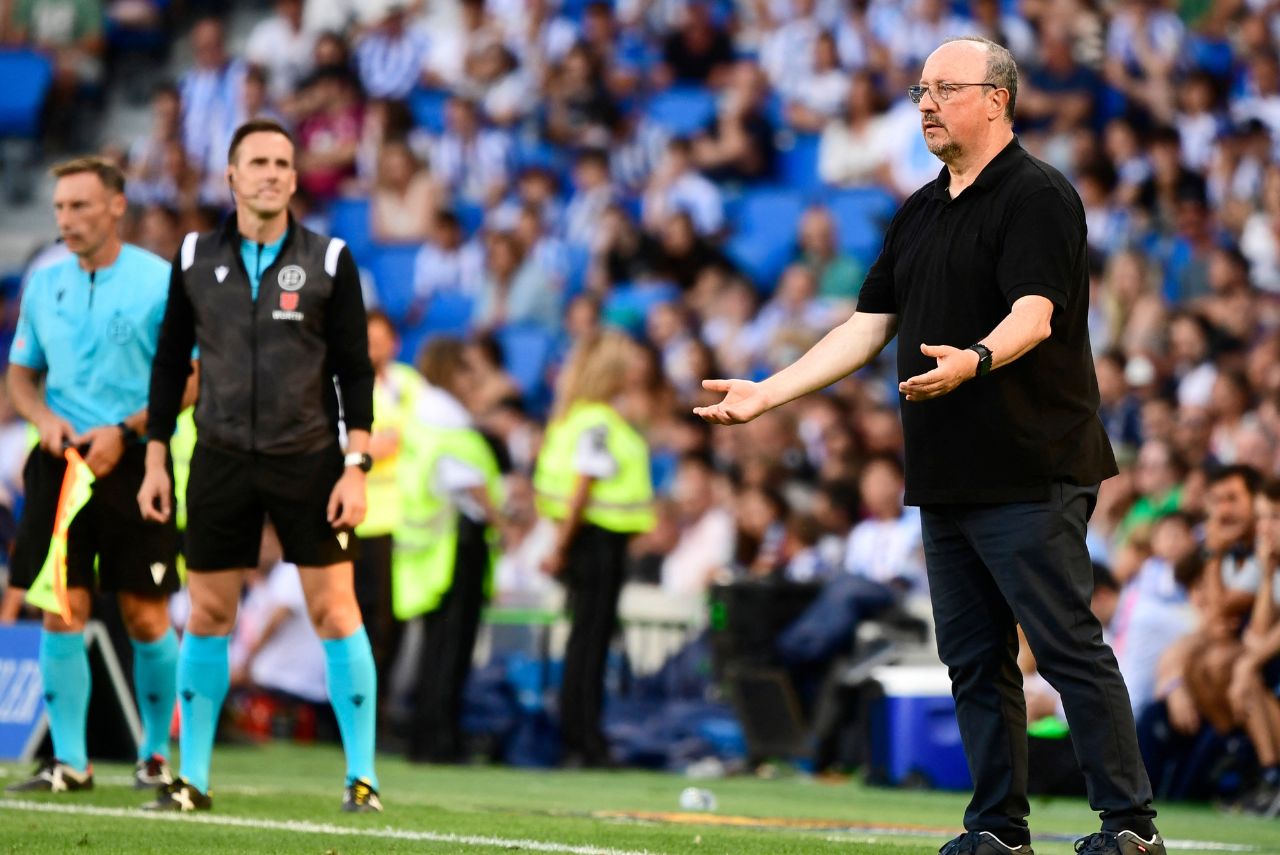 Rafa Benítez durante jogo do Celta de Vigo