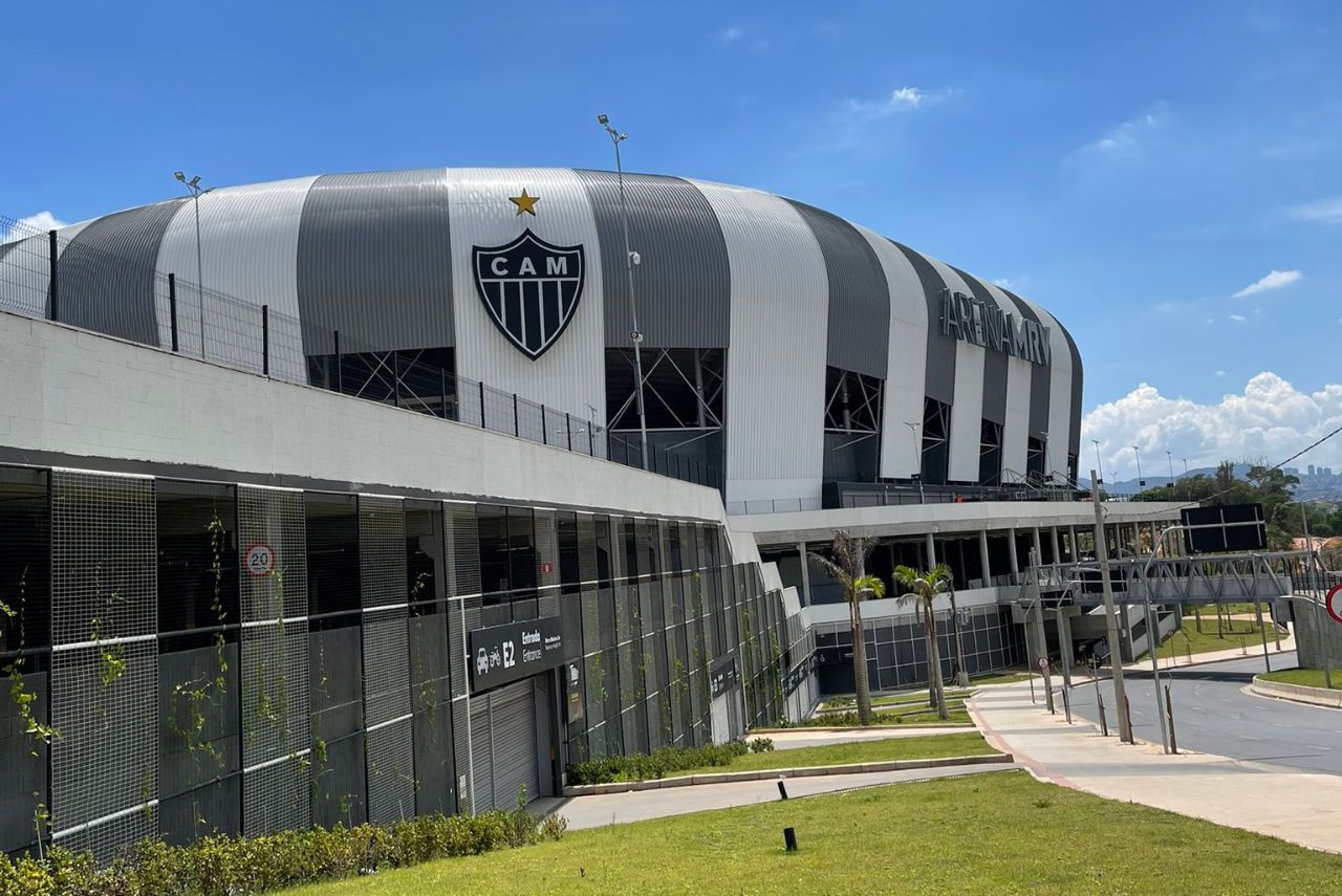 Fachada da Arena MRV, casa do Atlético-MG