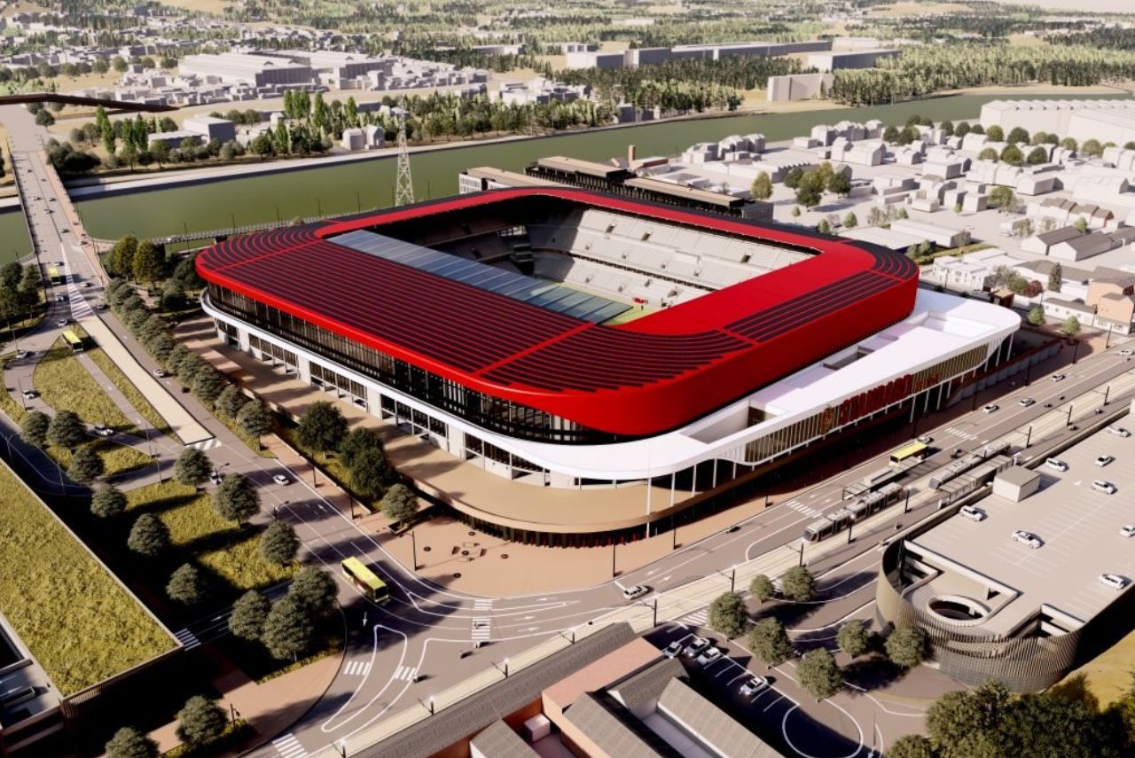 Flamengo quer estádio em terreno de antigo gasômetro (Foto: Divulgação)