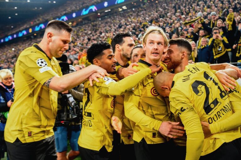 <p>Borussia Dortmund saiu com a vitória sobre o PSV e garantiu avanço na Champions (Foto: Reprodução)</p>
