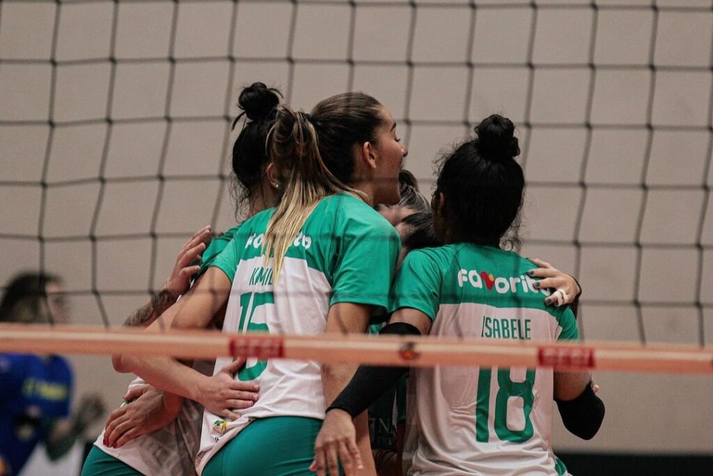 Jogadoras do Vôlei Natal Desportivo na Superliga B Feminina 2024
