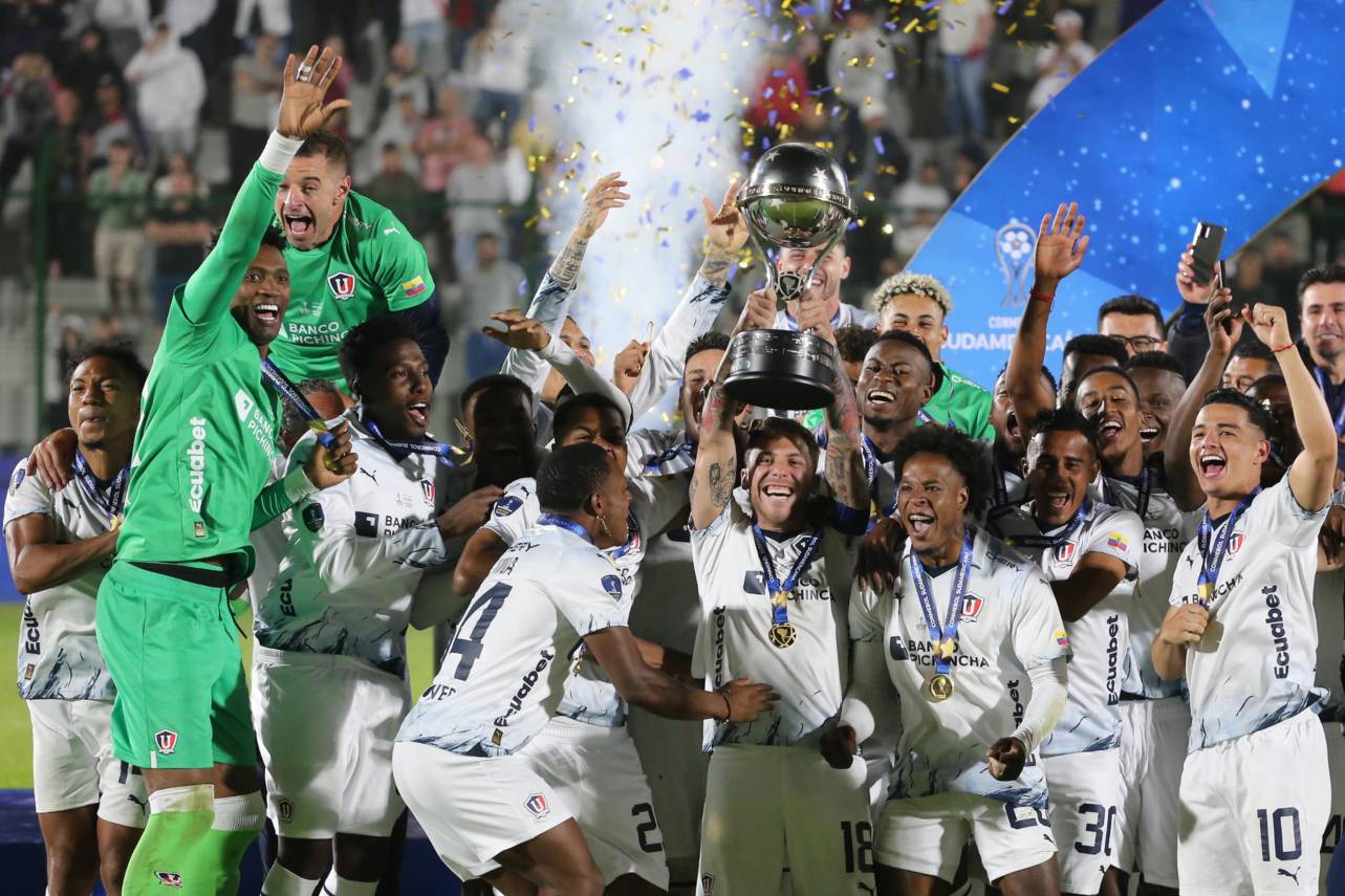 A ultima Copa Sul-Americana foi vencida pela LDU. Foto: Reprodução/Facebook