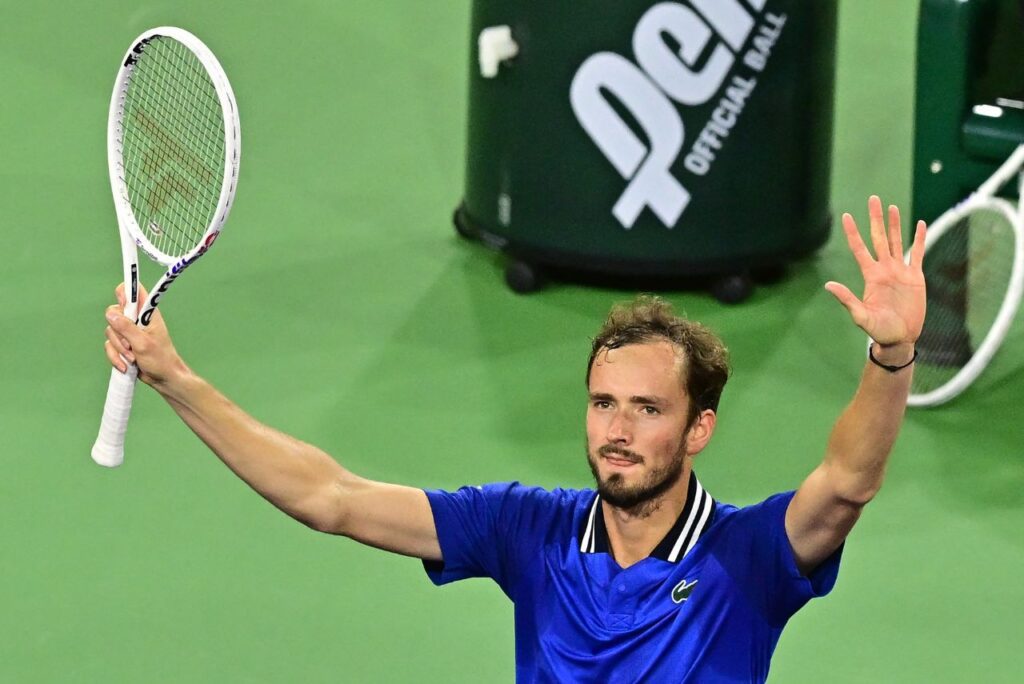 Medvedev comemora vaga na final