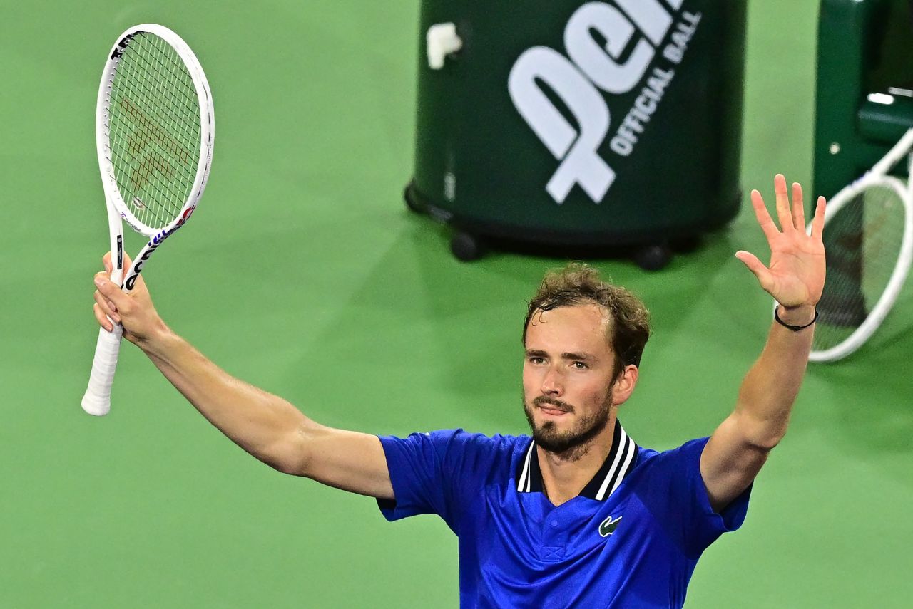 Medvedev comemora vaga na final