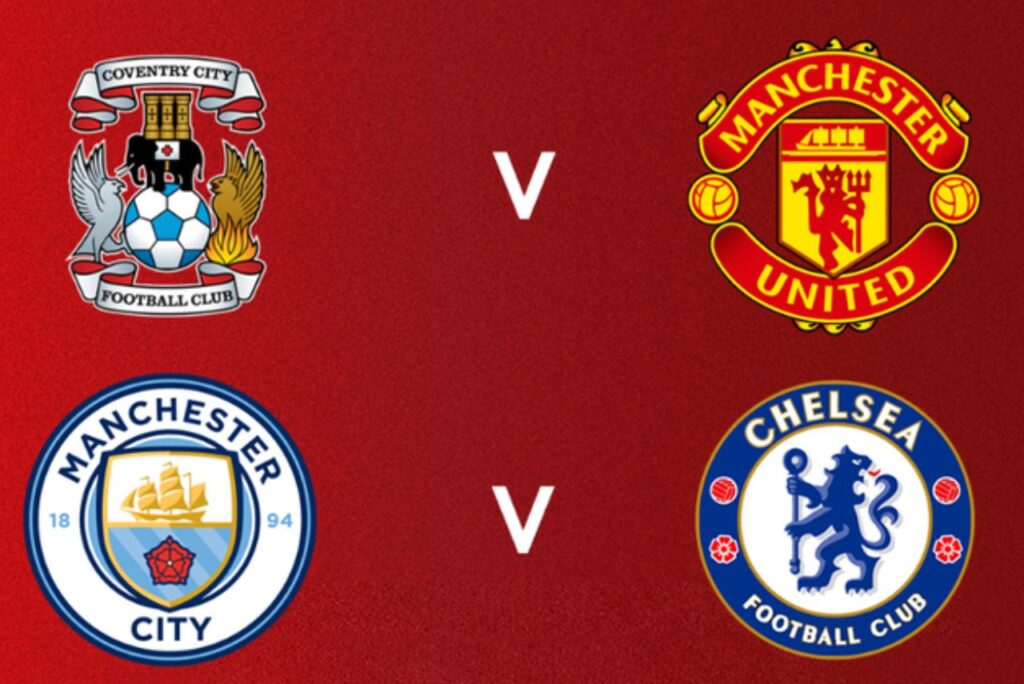 Quatro clubes seguem sonhando com o título da Copa da Inglaterra