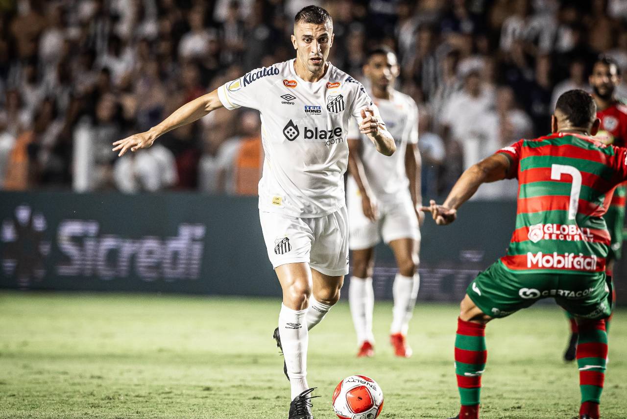 Santos e Portuguesa só balançaram as redes nos pênaltis. Foto: Reprodução/X