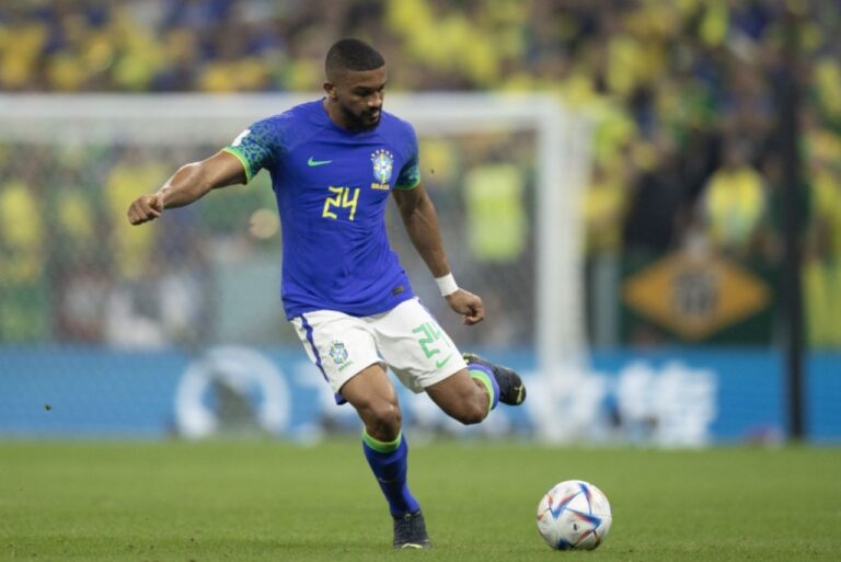 <p>Bremer em campo pela Seleção Brasileira. Foto: Lucas Figueiredo/CBF</p>
