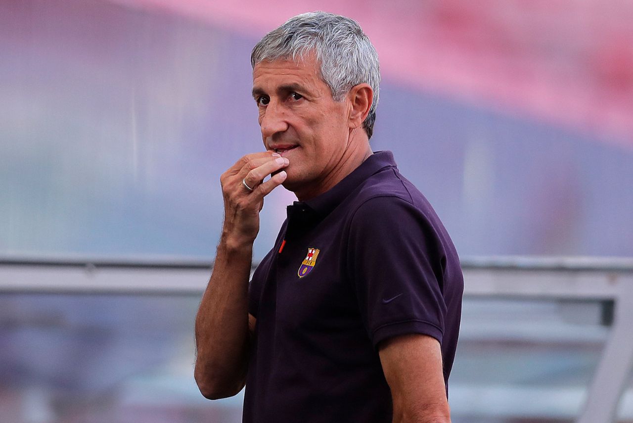 Treinador espanhol Quique Setién está na mira do Botafogo (Foto: Manu Fernandez/Pool/AFP)