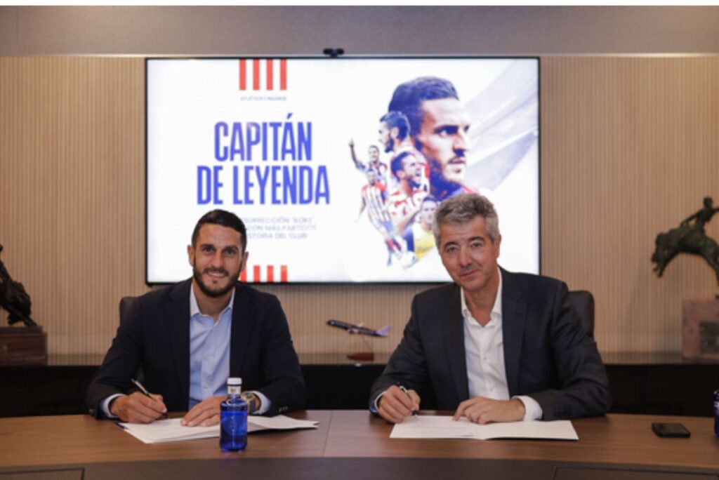 Meia assinou novo contrato com o Atlético de Madrid