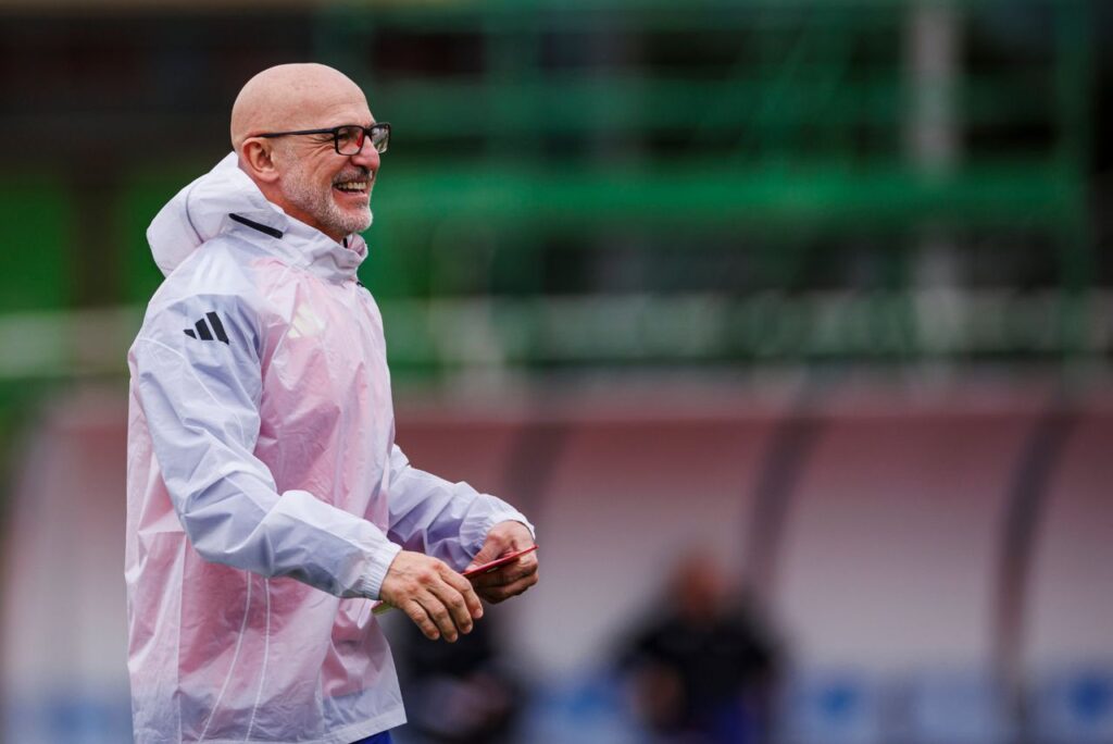 Treinador Luis de la Fuente, da Seleção da Espanha