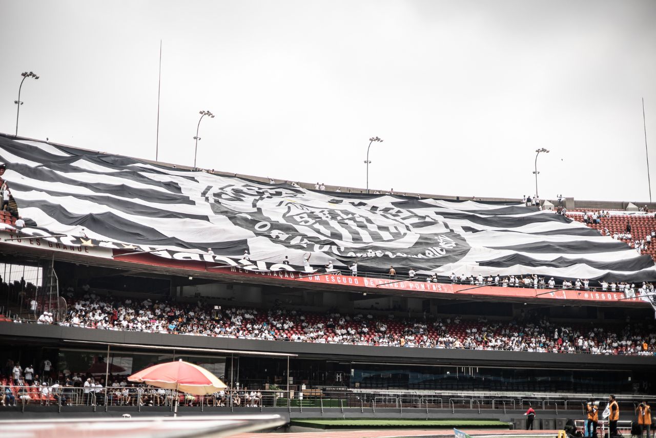 Torcida no Santos no Morumbis