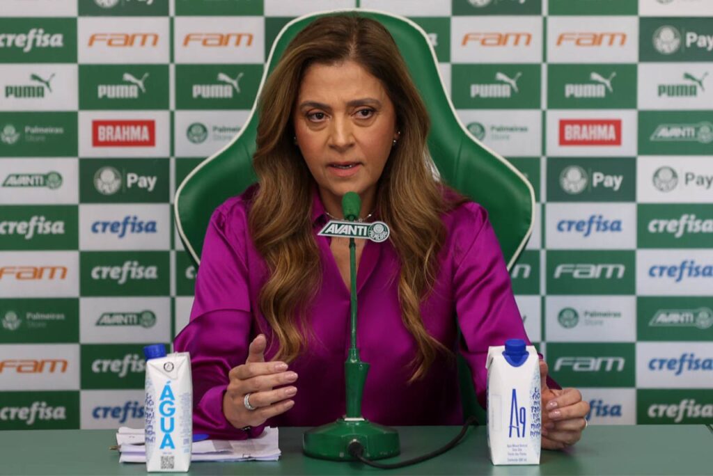 Informações teriam sido coletadas do e-mail da presidente do Palmeiras, Leila Pereira (Foto: Cesar Greco/SEP)