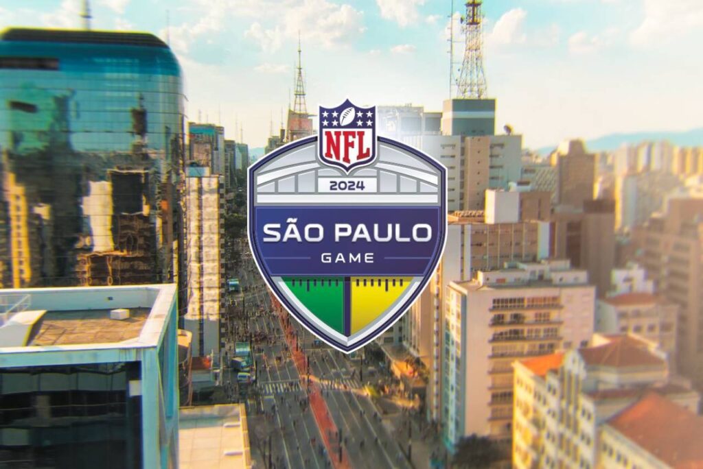 Jogo da NFL no Brasil acontece em setembro na Neo Química Arena. Foto: Reprodução/X
