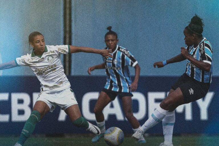 <p>Palmeiras venceu o Grêmio pelo Brasileirão Feminino (Foto: Reprodução)</p>