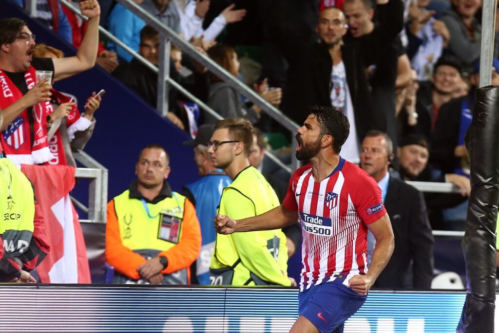 Atacante Diego Costa, quando jogava pelo Atlético de Madrid