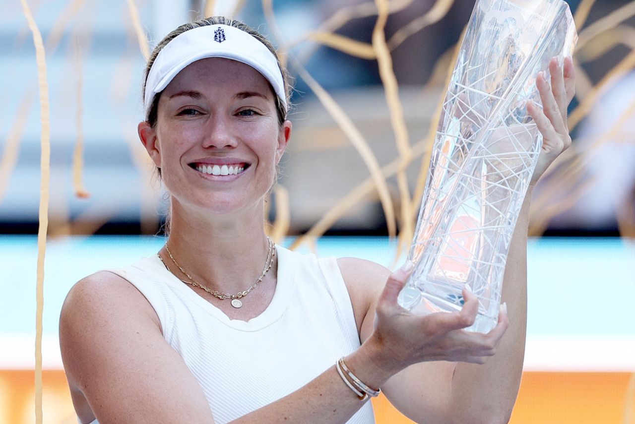 Danielle Collins conquistou o título do WTA 1000 de Miami (Foto: Reprodução)